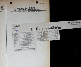 Recorte do Jornal Diário da Tarde_Vestibular de Teatro