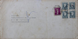 Envelope da carta de Maurice Vaneau para Ítalo Rossi