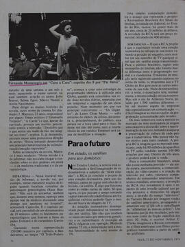 [Fernanda Montenegro em "Cara a Cara"]. Revista Veja