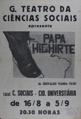 Cartaz da Peça "Papa Highirte"