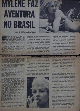 Recorte do Jornal Diário de Notícias_Mylène Demongeot