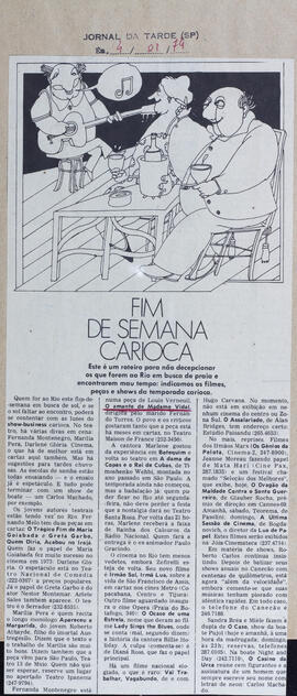 Fim de Semana Carioca. Jornal da Tarde
