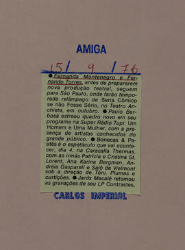 [Fernanda Montenegro e Fernando Torres]. Revista Amiga