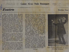 Recorte do Jornal Diário de Notícias_Castro Alves Pede Passagem