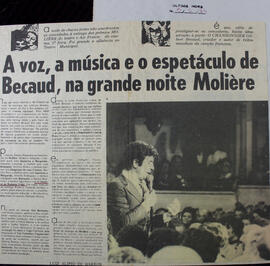 A Voz, a Música e o Espetáculo de Becaud, na Grande Noite Molière. Última Hora