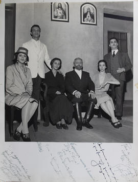 Sergio Britto, Fernanda Montenegro, Elísio de Albuquerque, Monah Delacy, Milton Gonçalves e Wanda Kosmo