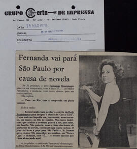 Fernanda Vai para São Paulo por Causa de Novela. O Fluminense