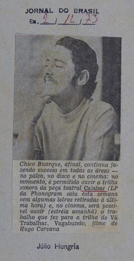 [Chico Buarque, Afinal...]. Jornal do Brasil