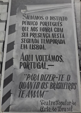 Cartaz de Homenagem ao Público Português