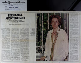 Fernanda Montenegro. Jornal do Brasil