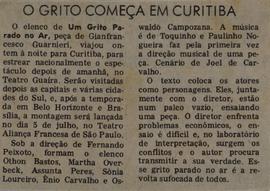 Recorte do Jornal da Tarde_O Grito Começa Em Curitiba