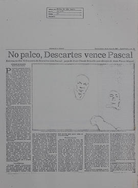 Recorte do Jornal Folha de São Paulo_Espetáculo O Encontro de Descartes e Pascal