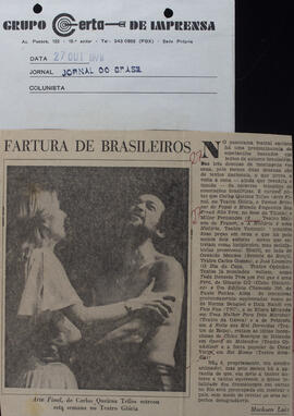 Fartura de Brasileiros. Jornal do Brasil