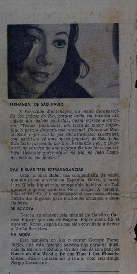 Fernanda, de São Paulo. Jornal do Brasil