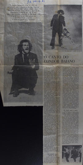 Recorte do Jornal do Brasil_O Canto do Condor Baiano