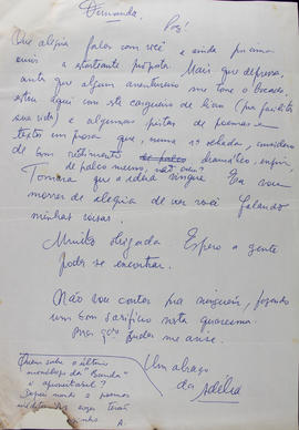 Carta de Adélia Prado