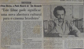 Recorte do Jornal O Globo_Othon Bastos, o Paulo Honório de São Bernardo