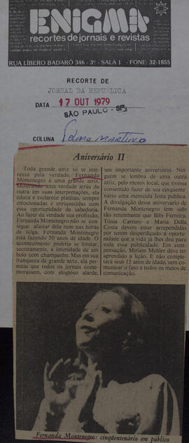 Aniversário II. Jornal da República