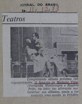 Teatros. Jornal do Brasil