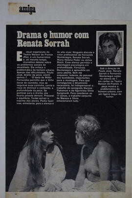 Drama e Humor com Renata Sorrah. Revista Amiga