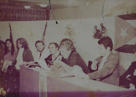 Chico Buarque, Fernando Peixoto, Eduardo Suplicy e Marco Aurélio Klein