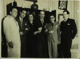 Procópio Ferreira, Nazaré Prado, Henrique Pongetti, Joracy Camargo, Braglia e Ernane Tornari